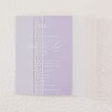 "Laser cut lace motif vellum jacket, Set of 10" - Invitation Jackets and Overlays in white by Self Stationery