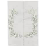"Vellum Wraps Eucalyptus Greenery, Set of 10" - Invitation Jackets and Overlays in green by Self Stationery
