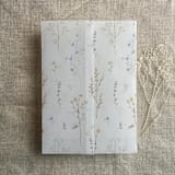 "Alison rustic wild flowers vertical arrangement printed vellum wrap for 5x7 card | pack of 10" - Invitation Jackets and Overlays in natural by Ivory Invitations