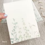 "Watercolor greenery vellum wraps for invitations | Set of 10" - Invitation Jackets and Overlays in green by Maria Ferrer G.