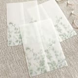 "Watercolor greenery vellum wraps for invitations | Set of 10" - Invitation Jackets and Overlays in green by Maria Ferrer G.