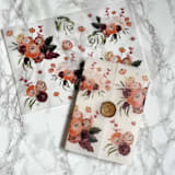 "Fall Harvest Floral Vellum Wrap (10 Pack)" - Invitation Jackets and Overlays in clear by Carley Zuercher