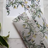 "Provence Watercolor Vellum Wrap | Set of 10" - Invitation Jackets and Overlays in white by Campofiore Paper Studio