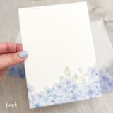 "blue and purple hydrangeas vellum wraps for invitations | Set of 10" - Invitation Jackets and Overlays in multicolorassorted-colors by Maria Ferrer G.