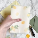 "Lemon Vellum Wrap for Invitations (10 pack)" - Invitation Jackets and Overlays in clear by Carley Zuercher