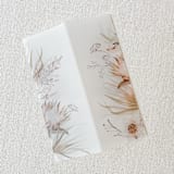 "Neutral Boho Floral Vellum Jacket | Set of 10" - Invitation Jackets and Overlays in natural by Megan Tendler