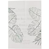 "Green Foil, Tropical Real Greenery Vellum Wraps for 5x7 Card, Set of 10" - Invitation Jackets and Overlays in green by Self Stationery