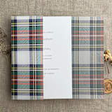 "Plaid lovers scottish stewart printed vellum wrap for 5x7 card  | pack of 10" - Invitation Jackets and Overlays in multicolor by Ivory Invitations