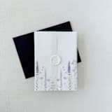 "Lavender Wildflower Vellum Wedding Invitation Jacket, Set of 10" - Invitation Jackets and Overlays in purple by Eva Friesen