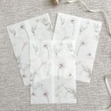 "Peonies vellum wraps for 5x7 invitations | Set of 10" - Invitation Jackets and Overlays in multicolorassorted-colors by Orchid Studio