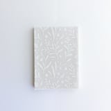 "Nymph's lake botanical pattern white ink printed vellum overlay for 5x7 card  | pack of 10" - Invitation Jackets and Overlays in white by Ivory Invitations