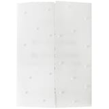 "Pre-folded Vellum Jacket 5x7 with Pearls, Set of 10" - Invitation Jackets and Overlays in clear by Self Stationery