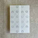 "Blue horseshoes vellum wrap for 5x7 card | pack of 10" - Invitation Jackets and Overlays in blue by Ivory Invitations