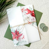 "Holiday Florals Vellum Jacket | Set of 10" - Invitation Jackets and Overlays in multicolorassorted-colors by Megan Tendler