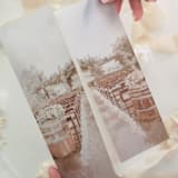 "Watercolour Invitation Vellum Sleeve, Set of 10" - Invitation Jackets and Overlays in beige by Self Stationery