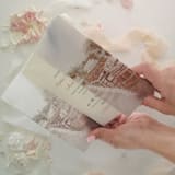 "Watercolour Invitation Vellum Sleeve, Set of 10" - Invitation Jackets and Overlays in beige by Self Stationery