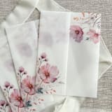 "Pink and purple wildflowers vellum jackets for invitations | Set of 10" - Invitation Jackets and Overlays in multicolorassorted-colors by Maria Ferrer G.