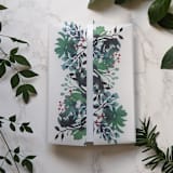 "Holiday Leaves Watercolor Vellum Wrap" - Invitation Jackets and Overlays in white by Campofiore Paper Studio