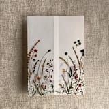 "Autumn colorful floral garden printed vellum wrap for 5x7 card | pack of 10" - Invitation Jackets and Overlays in multicolorassorted-colors by Ivory Invitations