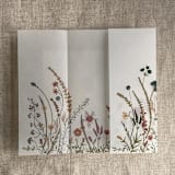 "Autumn colorful floral garden printed vellum wrap for 5x7 card | pack of 10" - Invitation Jackets and Overlays in multicolorassorted-colors by Ivory Invitations