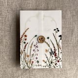 "Autumn colorful floral garden printed vellum wrap for 5x7 card | pack of 10" - Invitation Jackets and Overlays in multicolorassorted-colors by Ivory Invitations