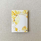 "Rustic Sunflower Vellum Jacket for Wedding Invitations | For Petite 4.25x6" Invitations | Set of 10" - Invitation Jackets and Overlays in yellow by Cotton and Bow