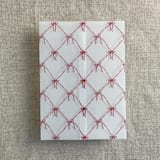 "Red bow white vellum wrap for 5x7 card | pack of 10" - Invitation Jackets and Overlays in red by Ivory Invitations