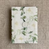 "Rosalie floral white vellum wrap for 5x7 card | pack of 10" - Invitation Jackets and Overlays in multicolorassorted-colors by Ivory Invitations