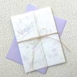 "Newport Wedding Map Vellum Jackets | Set of 10 | Pink & Neutral Color Options" - Invitation Jackets and Overlays in natural by Megan Tendler