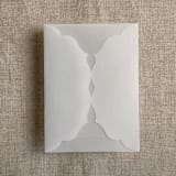 "Alba vellum Jackets for 5x7 card | pack of 10" - Invitation Jackets and Overlays in white by Ivory Invitations