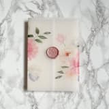 "Spring in Bloom Pink and Purple Floral Vellum (10 pack)" - Invitation Jackets and Overlays in clear by Carley Zuercher