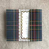 "Plaid lovers holiday tartan printed vellum wrap for 5x7 card | pack of 10" - Invitation Jackets and Overlays in multicolorassorted-colors by Ivory Invitations