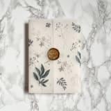 "Greenery and Simple Wildflower Vellum (10 Pack)" - Invitation Jackets and Overlays in clear by Carley Zuercher