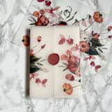 "Fall Floral Vellum Jacket for Wedding Invitation (10 Pack)" - Invitation Jackets and Overlays in clear by Carley Zuercher