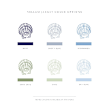 "Seashell Vellum Jackets | Set of 10 | Blue & Green Color Options" - Invitation Jackets and Overlays in multicolorassorted-colors by Megan Tendler