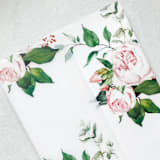 "Blushed Claire | Set of 10 Floral Vellum Jackets" - Invitation Jackets and Overlays in clear by Nikki Turner