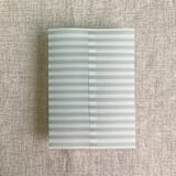 "Green stripe printed vellum wrap for 5x7 card | pack of 10" - Invitation Jackets and Overlays in green by Ivory Invitations