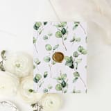 "Eucalyptus Greenery Rustic Vellum Wrap for Wedding Invitations | Set of 10 Vellum Jackets" - Invitation Jackets and Overlays in green by Nikki Turner