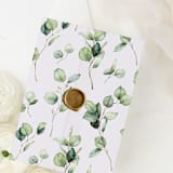 "Eucalyptus Greenery Rustic Vellum Wrap for Wedding Invitations | Set of 10 Vellum Jackets" - Invitation Jackets and Overlays in green by Nikki Turner