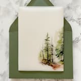 "Forest Vellum Jacket (10 pack)" - Invitation Jackets and Overlays in clear by Carley Zuercher