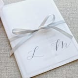 "Personalized Vellum Jacket with Initials (Set of 10)" - Invitation Jackets and Overlays in black by Caroline Russo