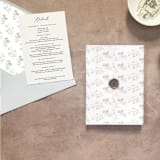 "Neutral Floral Vellum Jacket for Wedding Invitations | A7 | Set of 10" - Invitation Jackets and Overlays in beige by Cotton and Bow