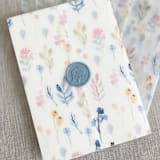 "Watercolor floral vellum wrap for 5x7 invitations | Set of 10" - Invitation Jackets and Overlays in multicolorassorted-colors by Maria Ferrer G.
