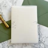 "Ivy Greenery Vellum Wraps (10 pack)" - Invitation Jackets and Overlays in clear by Carley Zuercher