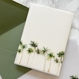 "Palm Tree Vellum Jacket for Wedding Invitations (10 Pack)" - Invitation Jackets and Overlays in green by Carley Zuercher