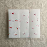 "Sweet cherries printed vellum wraps for 5x7 cards | pack of 10" - Invitation Jackets and Overlays in multicolorassorted-colors by Ivory Invitations