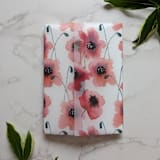 "Poppies Watercolor Vellum Wrap | Set of 10" - Invitation Jackets and Overlays in red by Campofiore Paper Studio