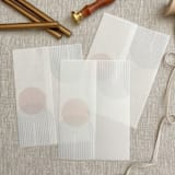 "Modern rainbow vellum wrap for 5x7 invitations | Set of 10" - Invitation Jackets and Overlays in multicolorassorted-colors by Maria Ferrer G.