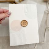 "Modern rainbow vellum wrap for 5x7 invitations | Set of 10" - Invitation Jackets and Overlays in multicolorassorted-colors by Maria Ferrer G.