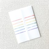 "Watercolor Rainbow Stripes Vellum Jackets | Set of 10" - Invitation Jackets and Overlays in multicolor by Megan Tendler